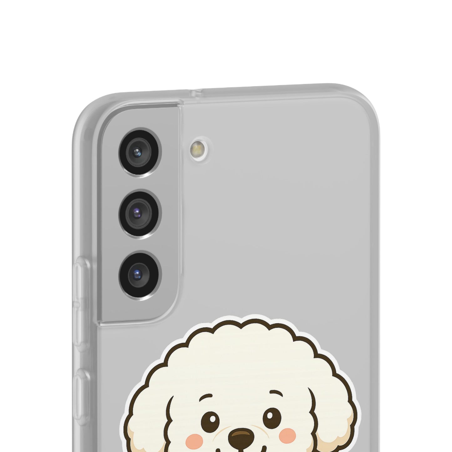 Cute Dog Flexi Case - Personalized Pet Phone Cover, Kibble Lover, Gift for Dog Owners, Custom Animal Case, Perfect for Pet Lovers