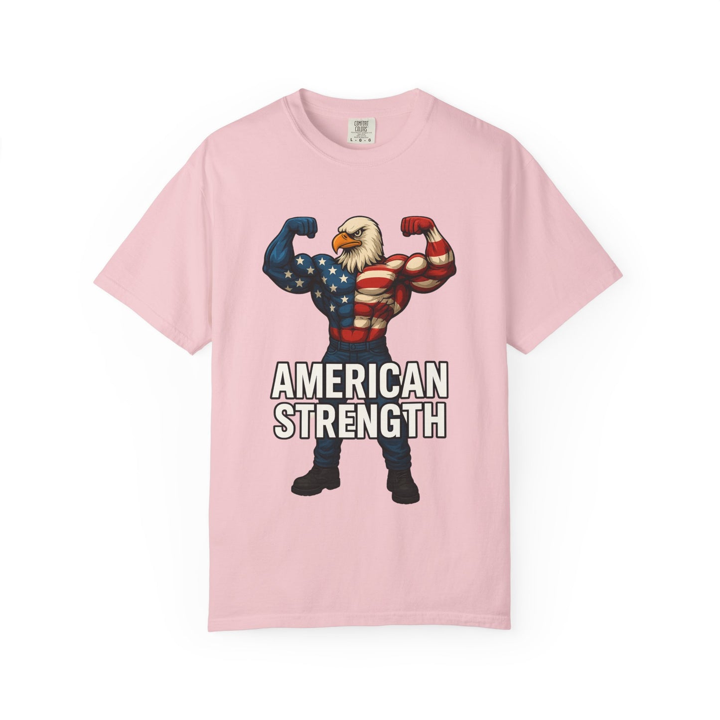 American Strength T-Shirt, Unisex Tee, Patriotic Eagle Graphic Tee Shirt, Men's Women's Graphic Tee, Red White Blue USA shirt, Free Shipping