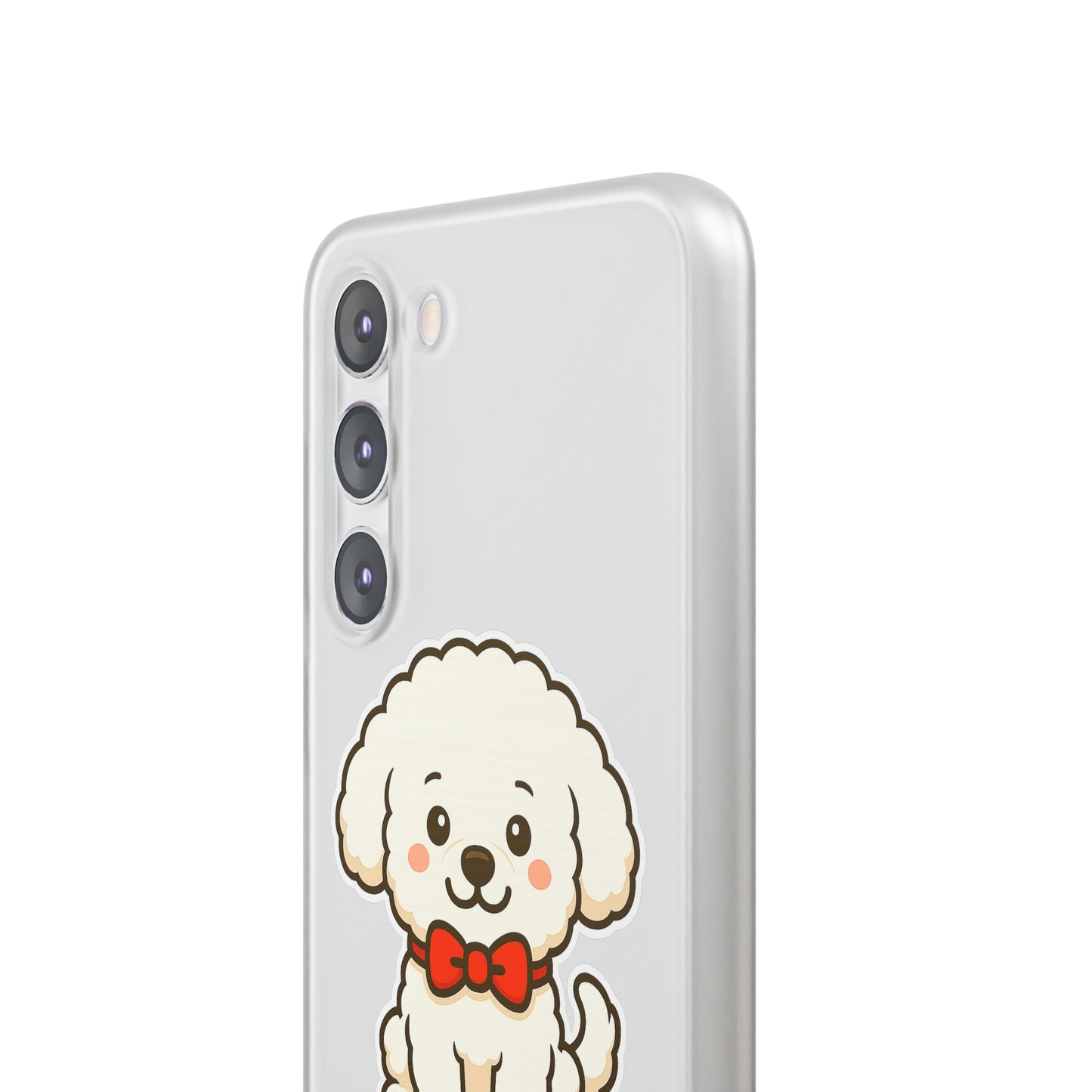 Cute Dog Flexi Case - Personalized Pet Phone Cover, Kibble Lover, Gift for Dog Owners, Custom Animal Case, Perfect for Pet Lovers