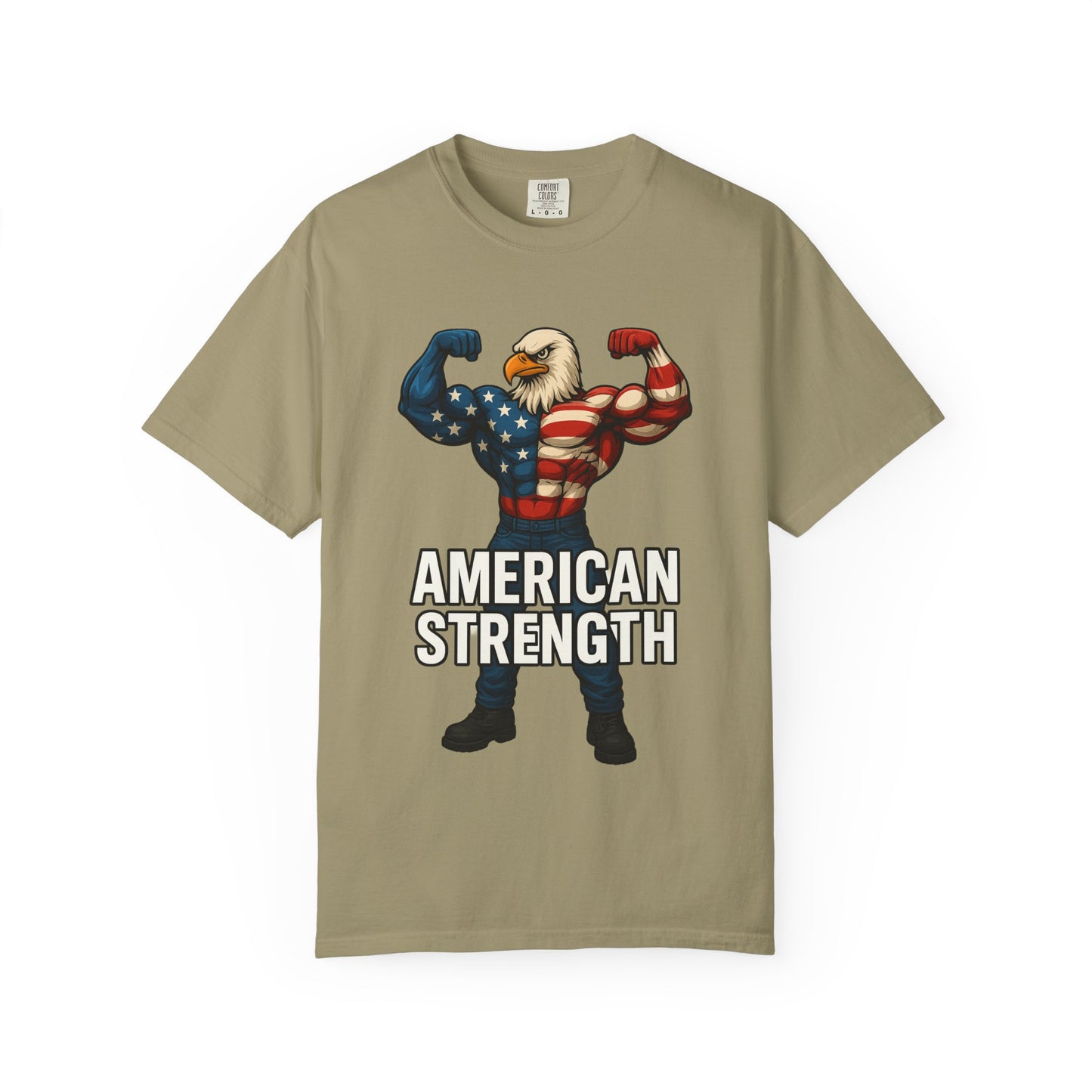 American Strength T-Shirt, Unisex Tee, Patriotic Eagle Graphic Tee Shirt, Men's Women's Graphic Tee, Red White Blue USA shirt, Free Shipping