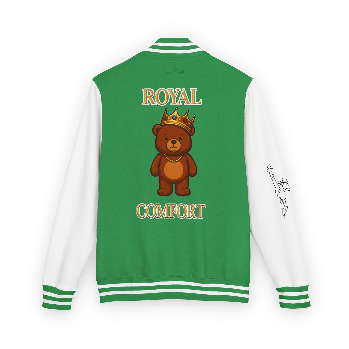 Royal Comfort Unisex Heavyweight Letterman Jacket, Trendy Varsity Style, Fun Gift for Students, Cozy Layering Piece, Perfect for Fall Events