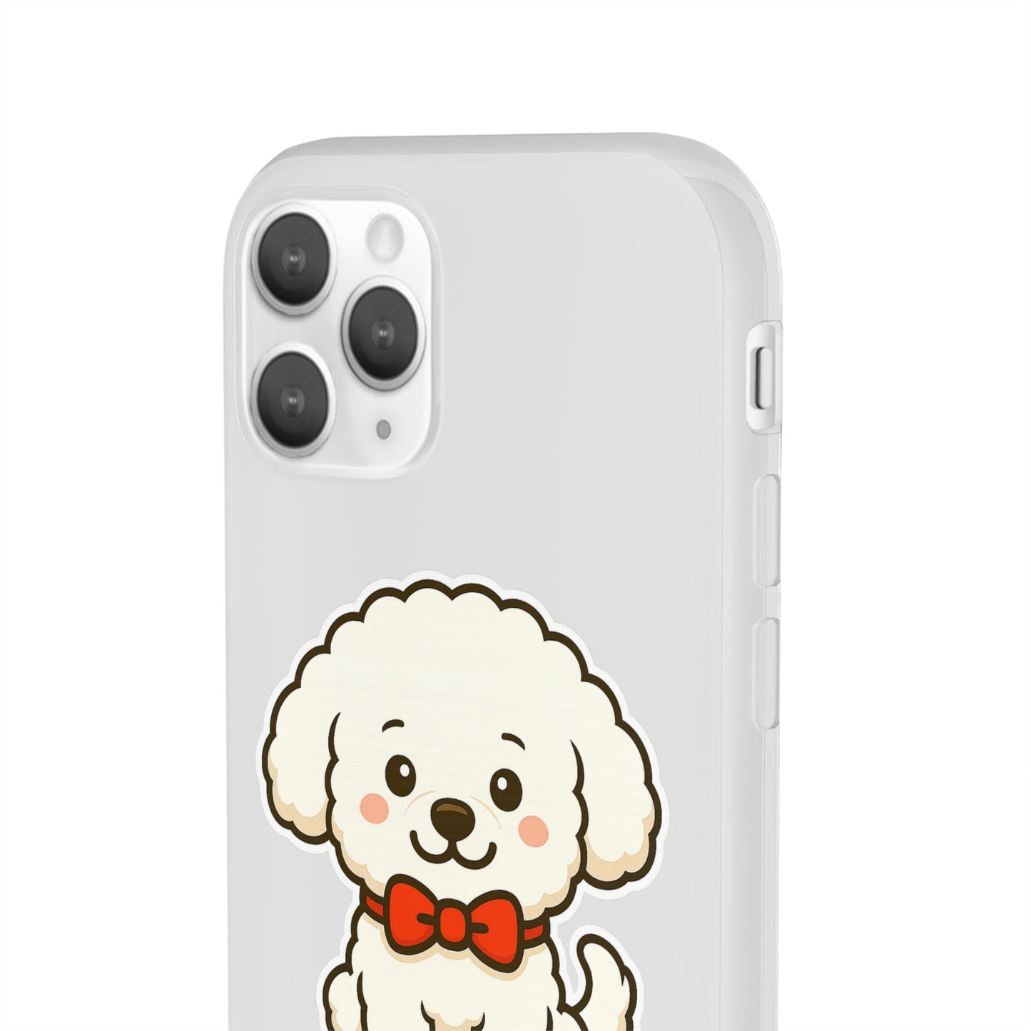Cute Dog Flexi Case - Personalized Pet Phone Cover, Kibble Lover, Gift for Dog Owners, Custom Animal Case, Perfect for Pet Lovers