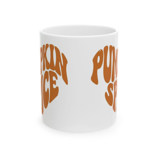 Pumpkin Spice Love Coffee Mug, Fall Autumn Cup, Halloween Hot Drink Gift, Thanksgiving Seasonal Tea Cup, Cozy Snuggle Cocoa Mug, Autumn