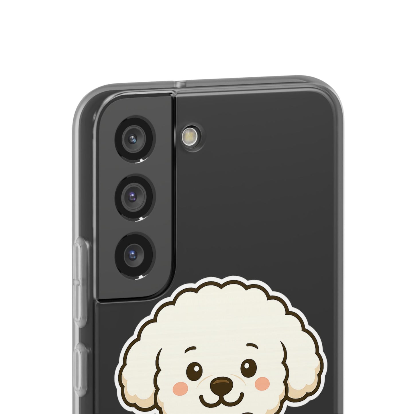 Cute Dog Flexi Case - Personalized Pet Phone Cover, Kibble Lover, Gift for Dog Owners, Custom Animal Case, Perfect for Pet Lovers