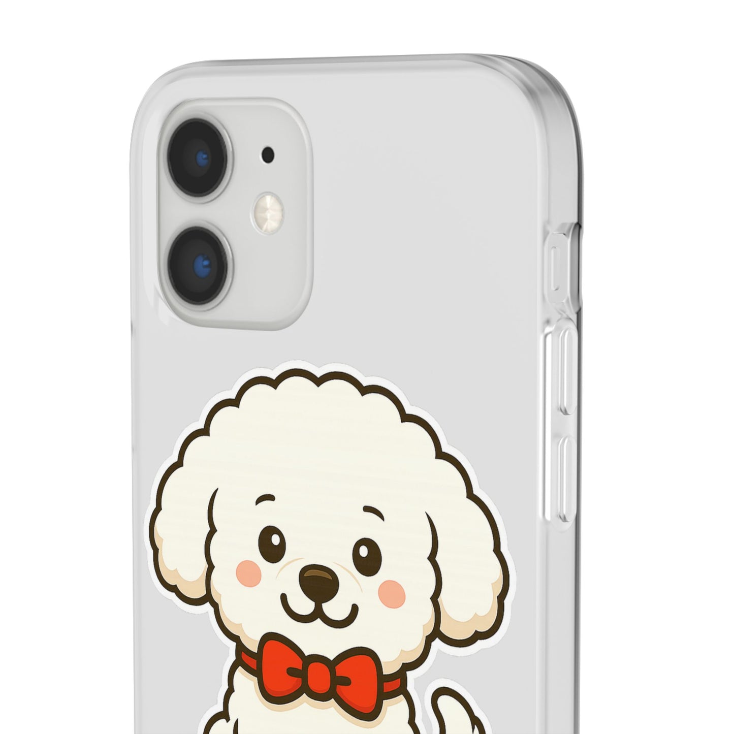 Cute Dog Flexi Case - Personalized Pet Phone Cover, Kibble Lover, Gift for Dog Owners, Custom Animal Case, Perfect for Pet Lovers