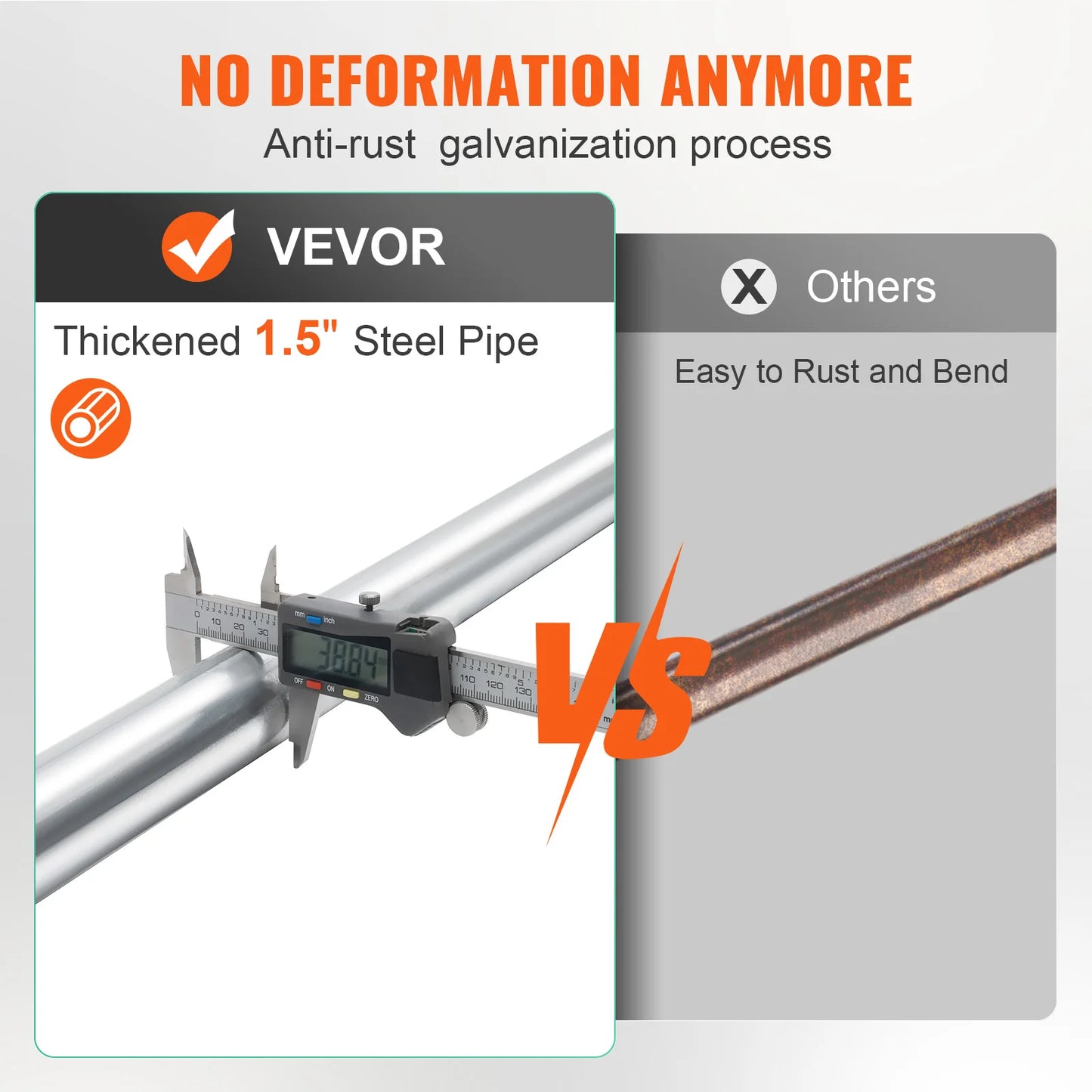 Load Bars with 2.5" x 4" No-Slip Pads | 4 Pack