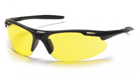 High Visibility Amber Safety Glasses- Impact & UV Protection