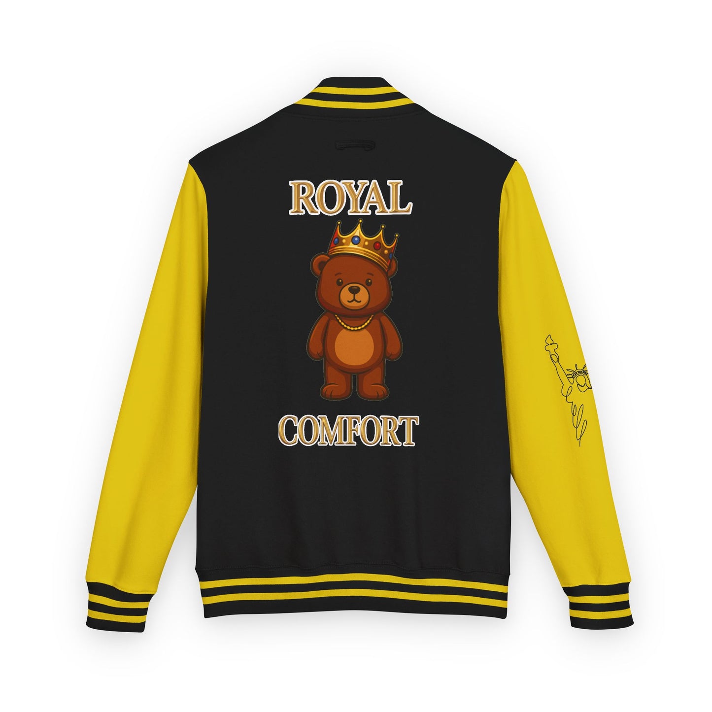 Royal Comfort Unisex Heavyweight Letterman Jacket, Trendy Varsity Style, Fun Gift for Students, Cozy Layering Piece, Perfect for Fall Events